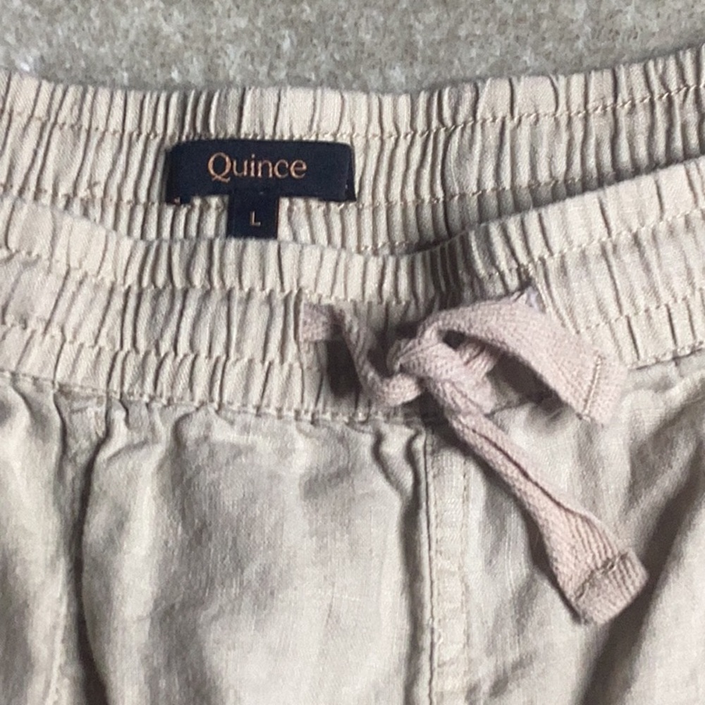 Quince Women's Light Tan Casual Shorts - Picture 2 of 5